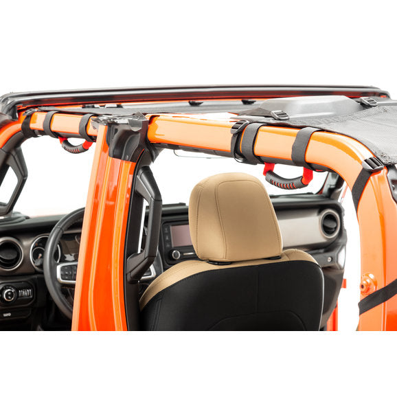 Load image into Gallery viewer, MasterTop Mesh Bimini Plus Top with Integrated Grab Handles For Jeep Gladiator JT