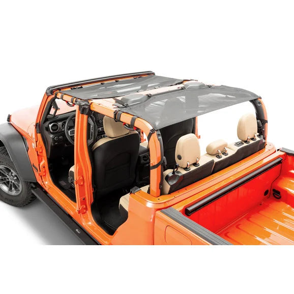 Load image into Gallery viewer, MasterTop Mesh Bimini Plus Top with Integrated Grab Handles For Jeep Gladiator JT