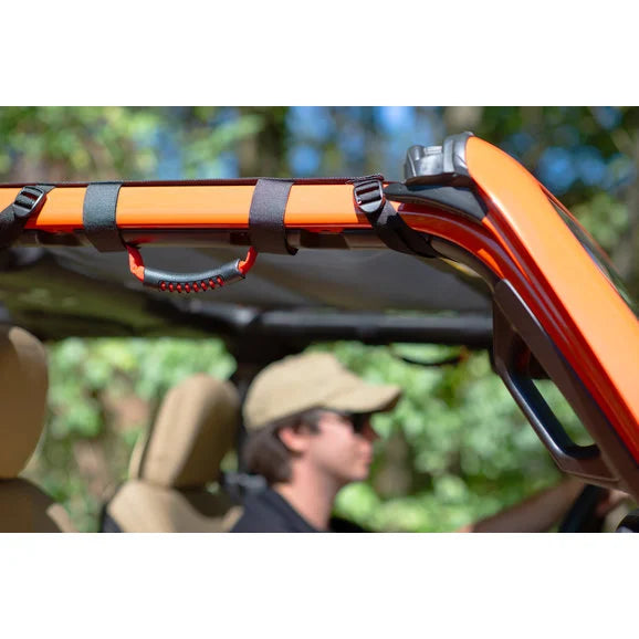 Load image into Gallery viewer, MasterTop Mesh Bimini Plus Top with Integrated Grab Handles For Jeep Gladiator JT