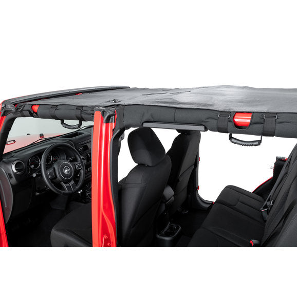 Load image into Gallery viewer, MasterTop Mesh Bimini Plus Top with Integrated Grab Handles for 07-18 Jeep Wrangler JK Unlimited