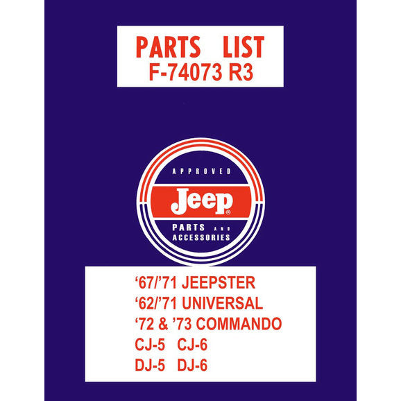 Load image into Gallery viewer, Bishko Automotive Literature Factory Authorized Parts Catalog for 41-73 Vintage Jeeps