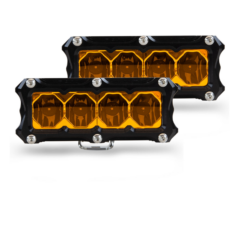 Load image into Gallery viewer, studio shot of an amber led ba-4 pod light