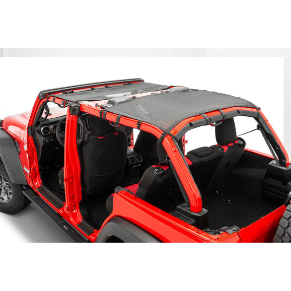 Load image into Gallery viewer, MasterTop Mesh Bimini Plus Top with Integrated Grab Handles for 18-21 Jeep Wrangler JL 2-Door