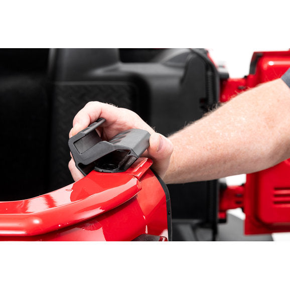 Load image into Gallery viewer, MasterTop 15431301 Corner Tailgate Bar Retainers for 07-18 Jeep Wrangler JK