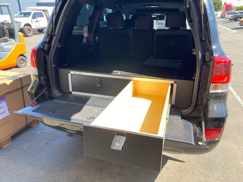 Load image into Gallery viewer, Goose Gear Toyota Land Cruiser 2008-2021 200 Series - Side x Side Drawer Module with Fitted Top Plate