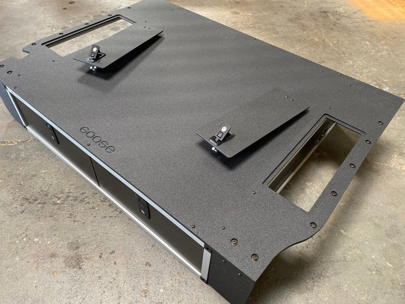 Load image into Gallery viewer, Goose Gear Toyota Land Cruiser 2008-2021 200 Series - Side x Side Drawer Module with Fitted Top Plate