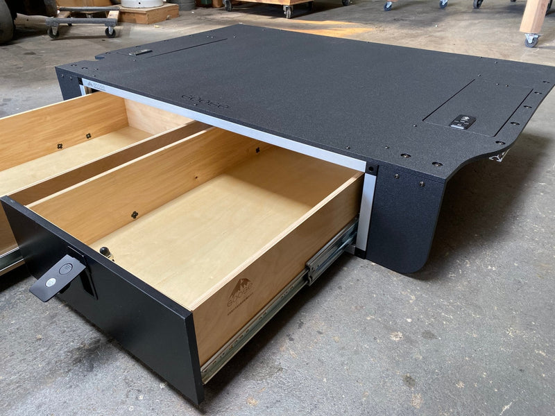 Load image into Gallery viewer, Goose Gear Toyota Land Cruiser 2008-2021 200 Series - Side x Side Drawer Module with Fitted Top Plate
