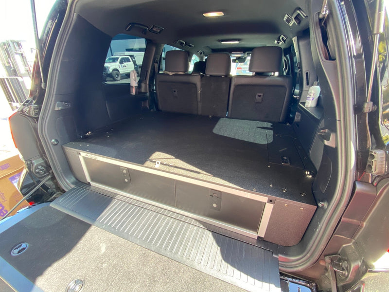 Load image into Gallery viewer, Goose Gear Toyota Land Cruiser 2008-2021 200 Series - Side x Side Drawer Module with Fitted Top Plate