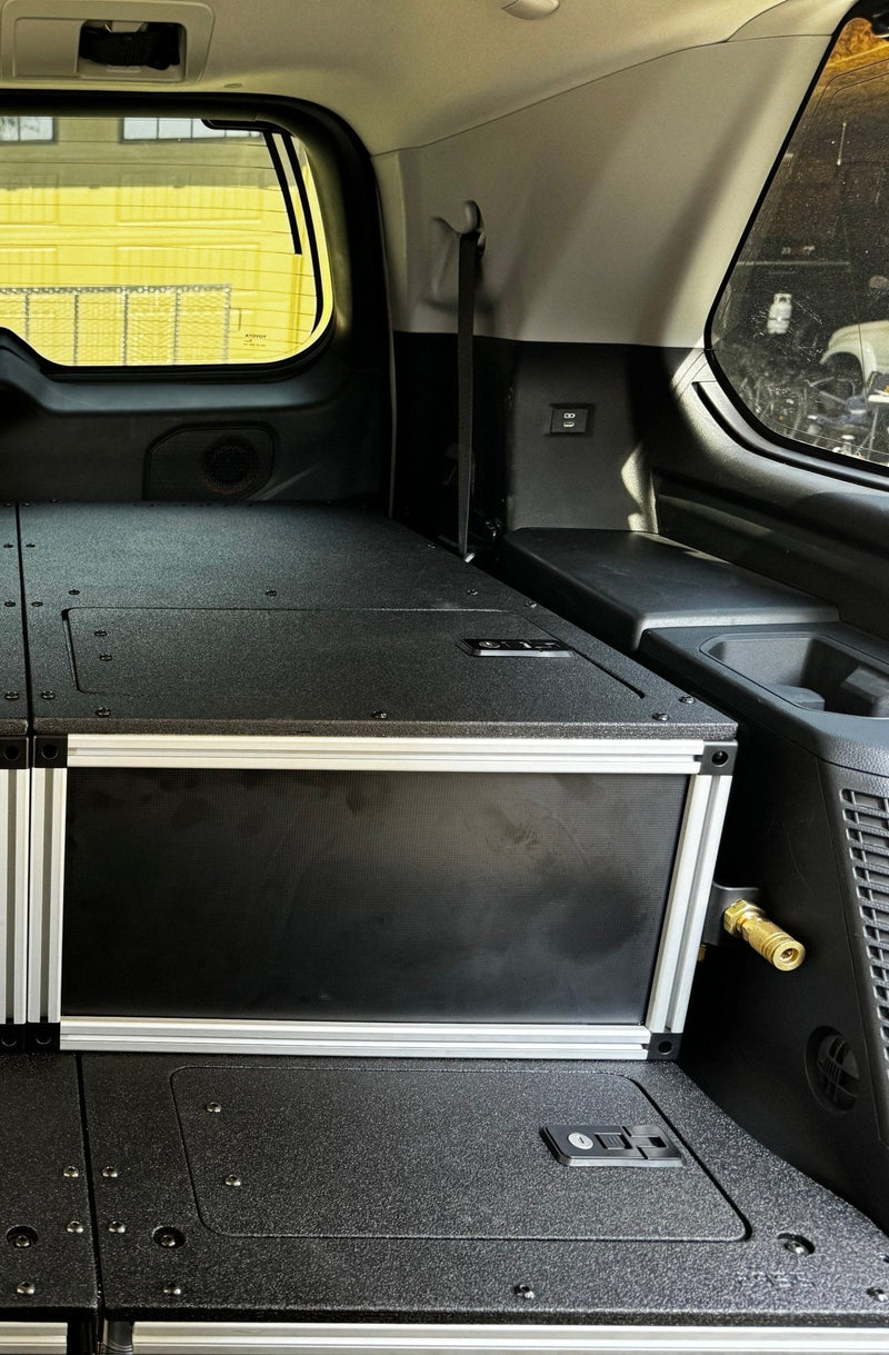 Load image into Gallery viewer, Goose Gear Toyota - Sequoia - 2023 - Present - 3rd Gen - Explore Series - Single Drawer - 19 - 3/16" Width x 38" Deep x 10" High - Drawer Module with Short Drawer 20" and Storage Space Behind Drawer