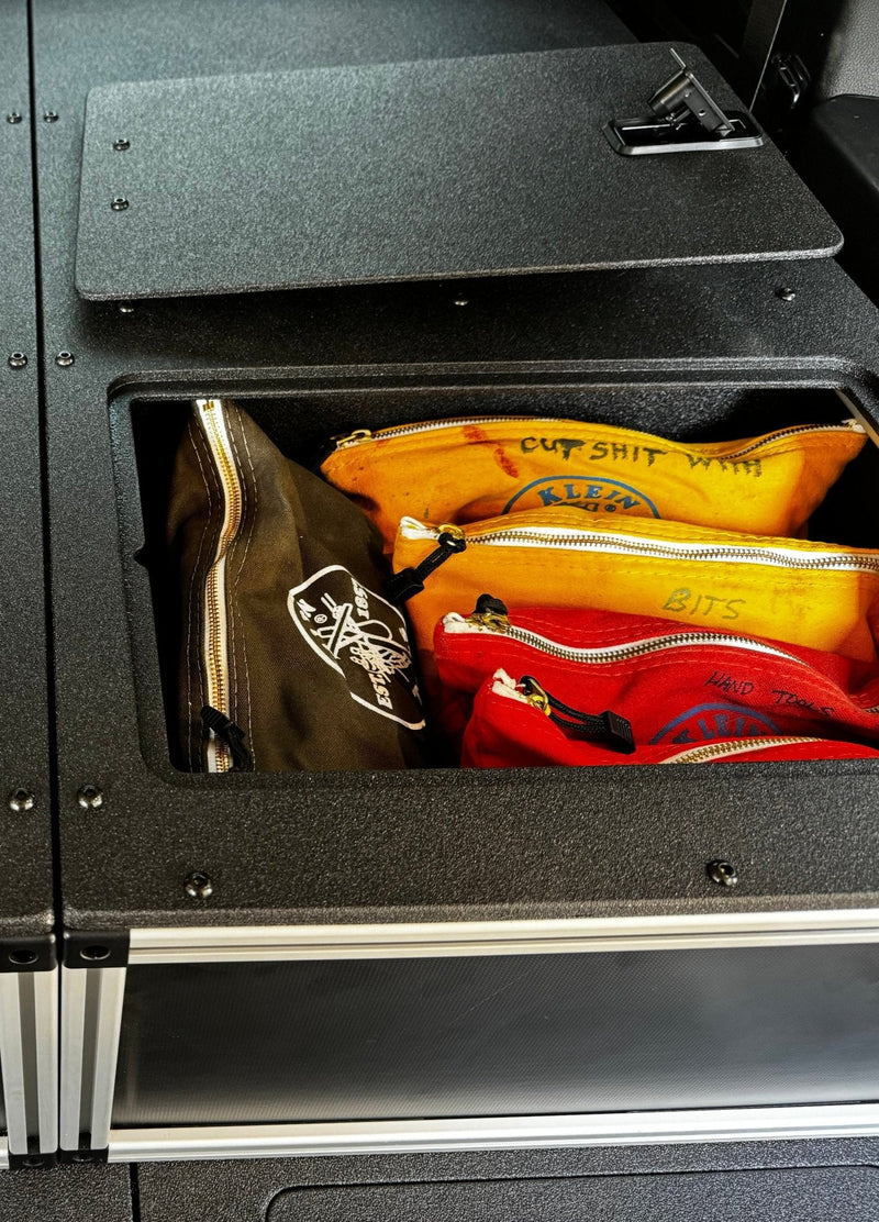 Load image into Gallery viewer, Goose Gear Toyota - Sequoia - 2023 - Present - 3rd Gen - Explore Series - Single Drawer - 19 - 3/16" Width x 38" Deep x 10" High - Drawer Module with Short Drawer 20" and Storage Space Behind Drawer