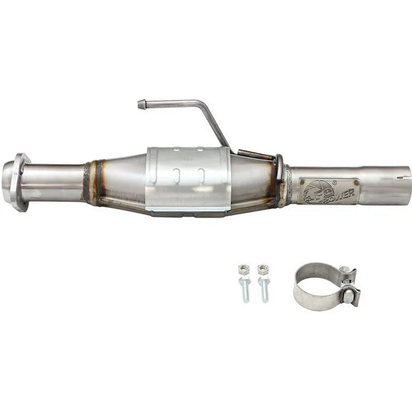 Load image into Gallery viewer, aFe Power 47-48004 Direct Fit Rear Catalytic Converter for 04-06 Jeep Wrangler TJ &amp; Unlimited with 4.0L
