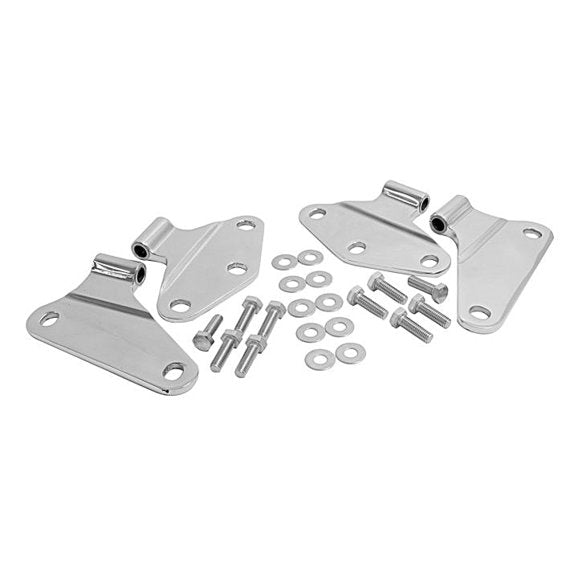 Crown Automotive RT34070 Stainless Steel Door Hinge Bracket Set for 07-18 Jeep Wrangler JK 2 Door