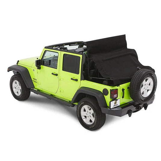 Bestop 54923-35 Trektop NX Glide Soft Top in Black Diamond for 07-18 Jeep Wrangler JK 4 Door