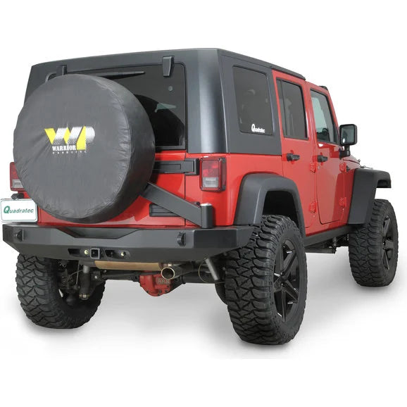 Load image into Gallery viewer, Warrior Products Logo Tire Cover in Black
