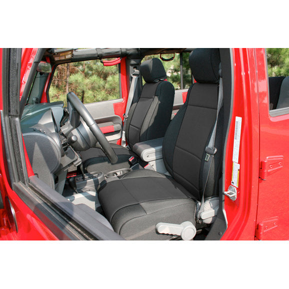 Rugged Ridge Custom Fit Neoprene Front Seat Covers for 11-18 Jeep Wrangler JK