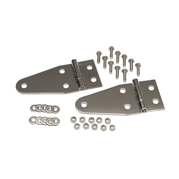 Load image into Gallery viewer, Kentrol Stainless Steel Hood Hinge Set for 55-95 Jeep CJ &amp; Wrangler YJ
