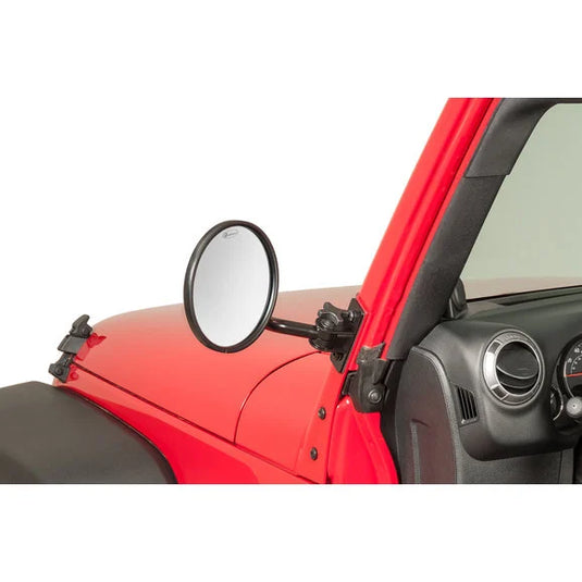 Quadratec Quick Release Mirrors with Round Head for 97-18 Jeep Wrangler TJ, Unlimited, Wrangler & Wrangler Unlimited JK