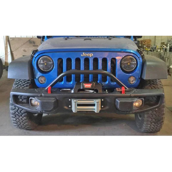 Load image into Gallery viewer, Rock Hard 4X4 RH-5019 Grille Guard and Light Mount Hoop for 10A, Hardrock, &amp; Recon Edition for 07-18 Jeep Wrangler JK
