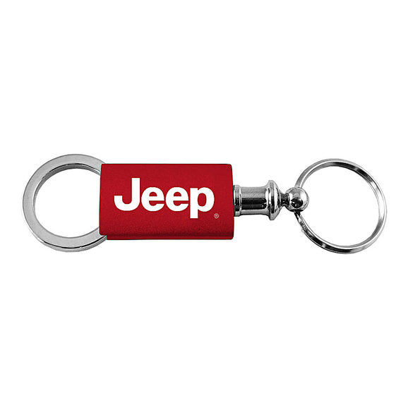 Load image into Gallery viewer, Automotive Gold Jeep Logo Anodized Aluminum Valet Keychain
