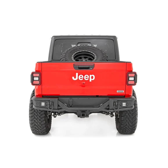 Load image into Gallery viewer, Rough Country 10650 Tubular Rear Bumper for 20-24 Jeep Gladiator JT
