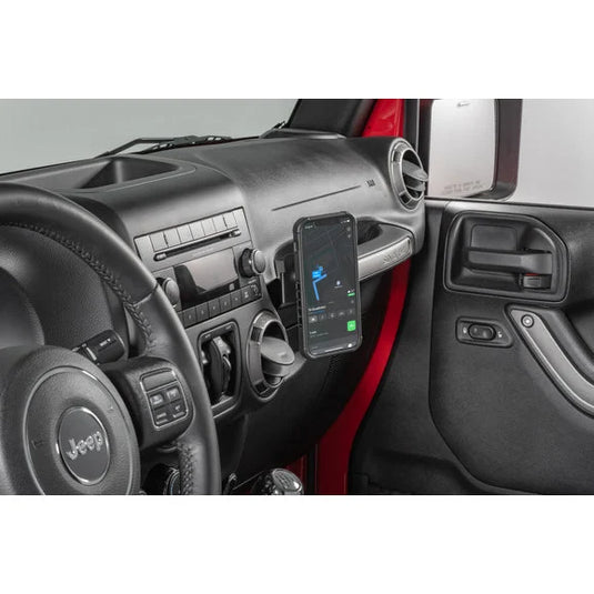 Quadratec Magnetic Grab Handle Phone Mount for 07-18 Jeep Wrangler JK