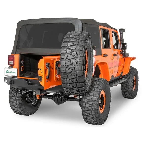 Load image into Gallery viewer, HyLine OffRoad Standard Rear Bumper &amp; Tire Carrier Combo for 07-18 Jeep Wrangler JK
