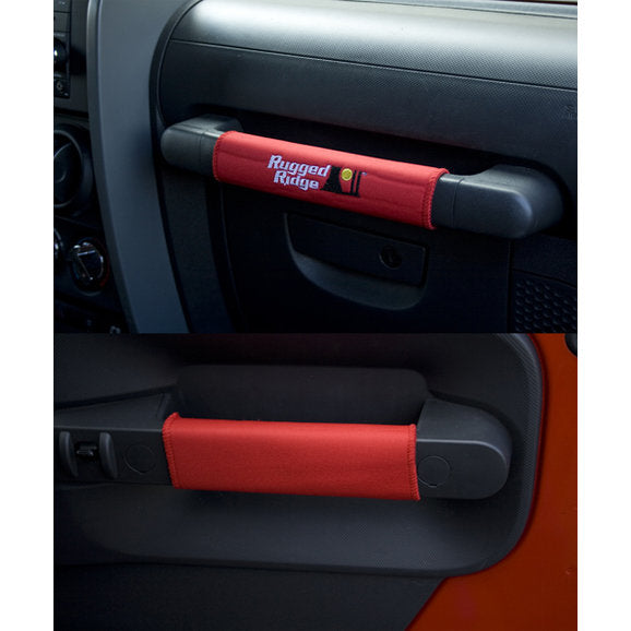 Rugged Ridge 13305.57 Door Handle Wraps in Red for 07-10 Jeep Wrangler JK 2 Door