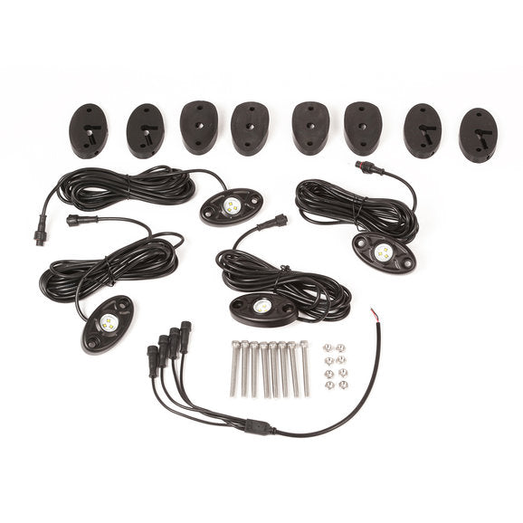 Rugged Ridge LED Rock Light Kit for 07-24 Jeep Wrangler JL & JK