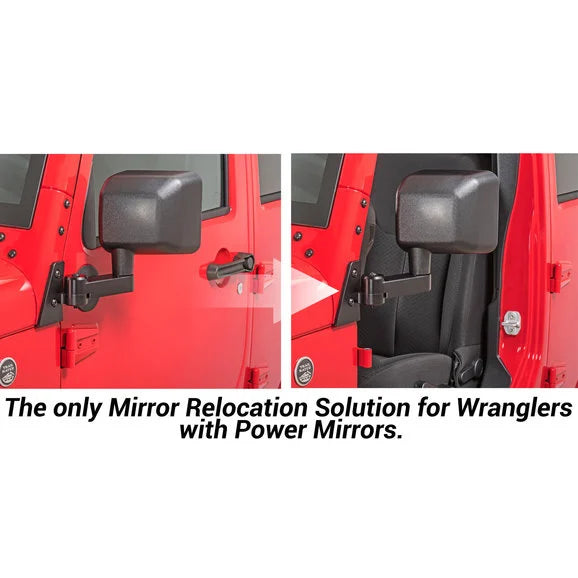 Load image into Gallery viewer, Quadratec Automatic Billet Aluminum Mirror Movers for 07-18 Jeep Wrangler JK
