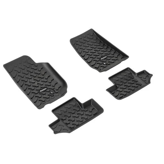 Load image into Gallery viewer, Quadratec Ultimate All Weather Front &amp; Rear Floor Liners for 07-13 Jeep Wrangler JK 2 Door
