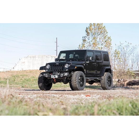 Load image into Gallery viewer, Rough Country Hybrid Stubby Front Winch Bumper for 07-18 Jeep Wrangler JK
