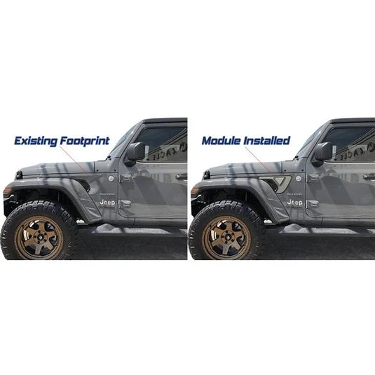 Oracle Lighting 5861-504 Sidetrack Fender LED Lighting System for 18-22 Jeep Wrangler JL & Gladiator JT