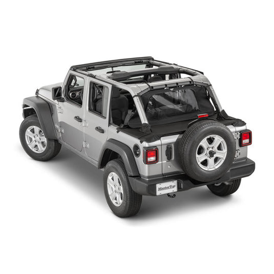 MasterTop Wind Stopper & Tonneau Cover Combo Kit for 18-24 Jeep Wrangler JL Unlimited