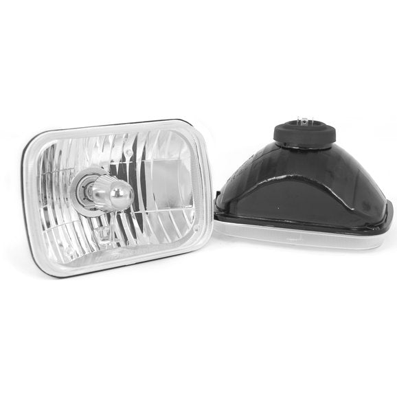 Rugged Ridge 12402.82 Crystal H2 Headlight Conversion for 84-01 Jeep Wrangler YJ & Cherokee XJ