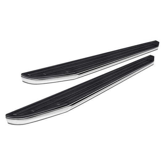 Black Horse Off Road PR-J479 Premium Running Boards in Black with Stainless Accent Trim for 20-24 Jeep Gladiator JT