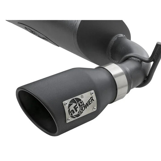 aFe Power 49-48062-B Rebel Series 2.5" 409 Stainless Steel Cat-Back Exhaust System- Black for 07-18 Jeep Wrangler JK