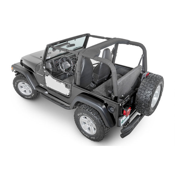 Load image into Gallery viewer, SpiderWebShade ShadeSkins for 97-06 Jeep Wrangler TJ with Rancho Tubular Doors
