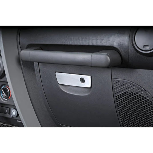 DV8 Offroad JP-180001-AL Aluminum Glove Box Handle Cover for 07-18 Jeep Wrangler JK