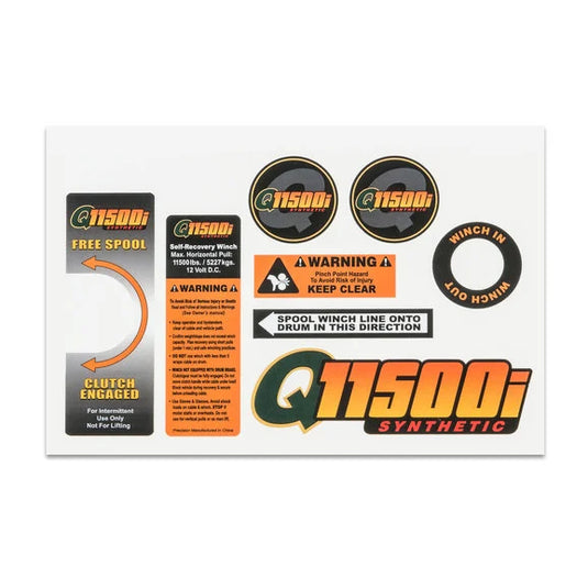 Quadratec Decal Set for Q11500iS Winch