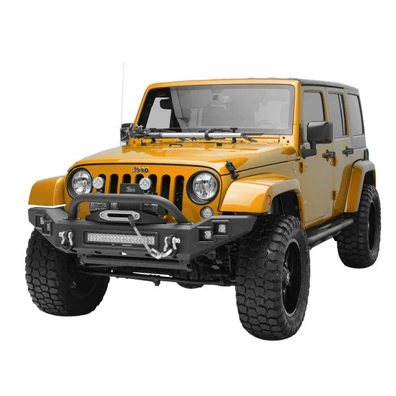 Load image into Gallery viewer, Paramount Automotive 51-7016 Full Width LED Light Style Front Bumper for 07-18 Jeep Wrangler JK
