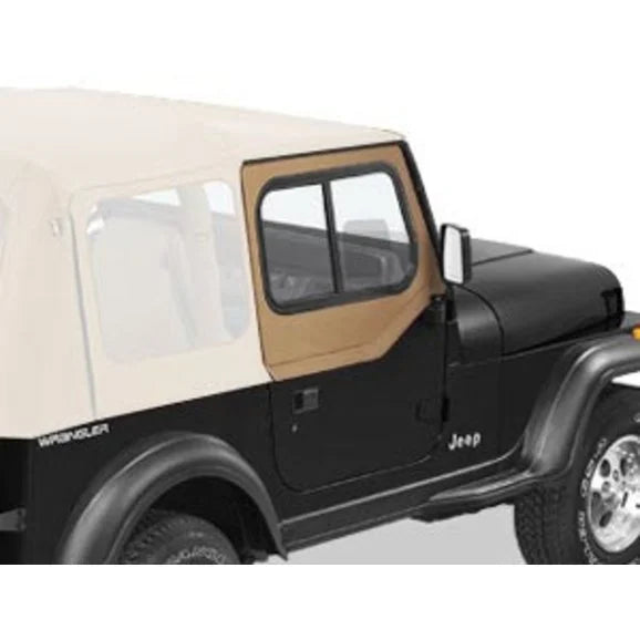 Load image into Gallery viewer, Bestop Upper Door Sliders for 87-95 Jeep Wrangler YJ with factory top or Replace-a-top
