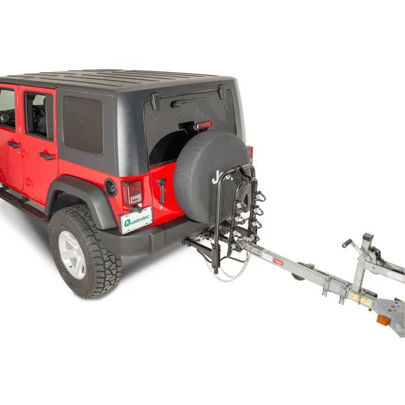 Load image into Gallery viewer, VersaHitch with Bike Rack, Jeep Logo Hitch Plug &amp; Wiring Kit for 07-18 Jeep Wrangler JK
