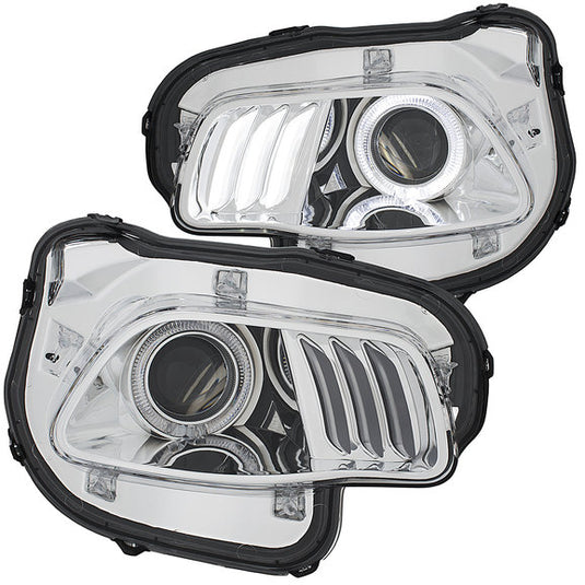 Anzo USA Projector Headlight with LED Halo for 14-18 Jeep Cherokee KL