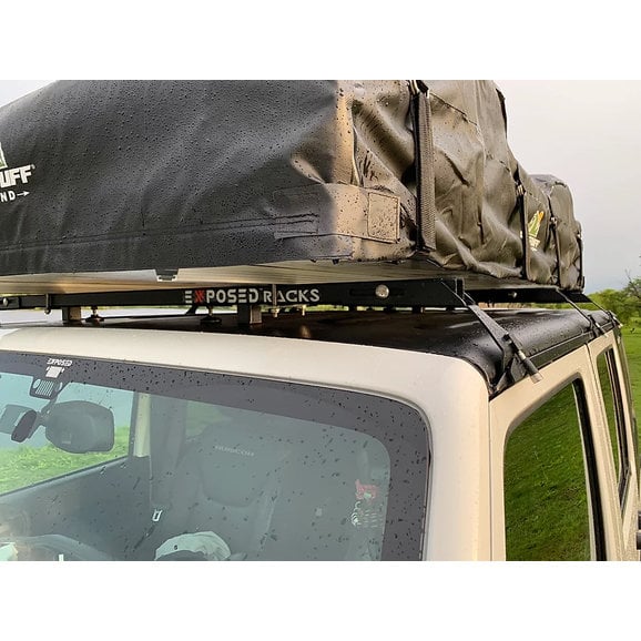 Load image into Gallery viewer, Exposed Racks Hardtop Tent Roof Rack for 07-18 Jeep Wrangler Unlimited JK 4-Door
