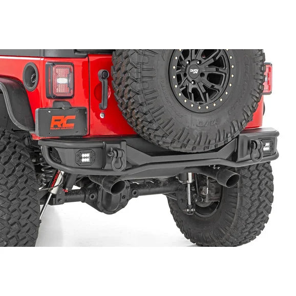 Load image into Gallery viewer, Rough Country 10649 Tubular Rear Bumper for 07-18 Jeep Wrangler JK
