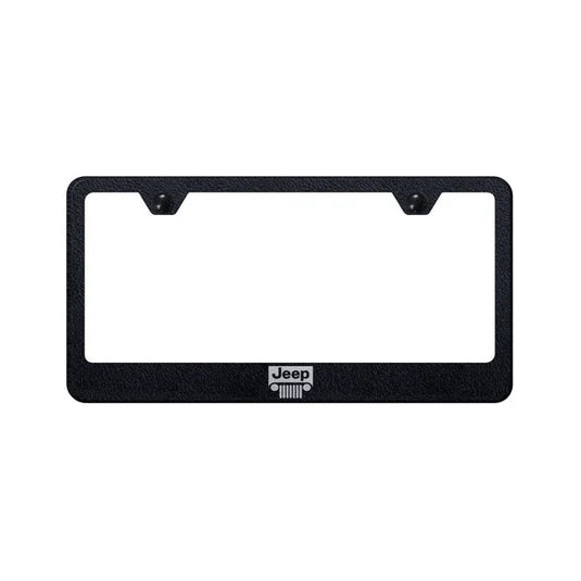 Automotive Gold LFJEEGERB Premiere Collection Etched Jeep Grill License Plate Frame