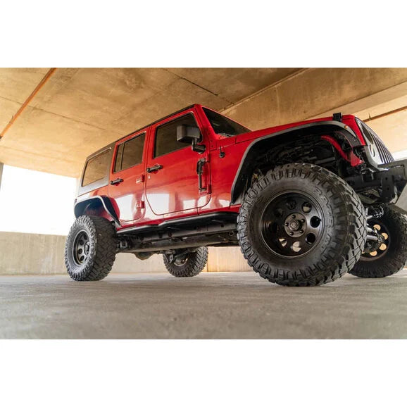 Load image into Gallery viewer, DV8 Offroad SRJK-08 OE Plus Side Steps for 07-18 Jeep Wrangler JK Unlimited 4-Door
