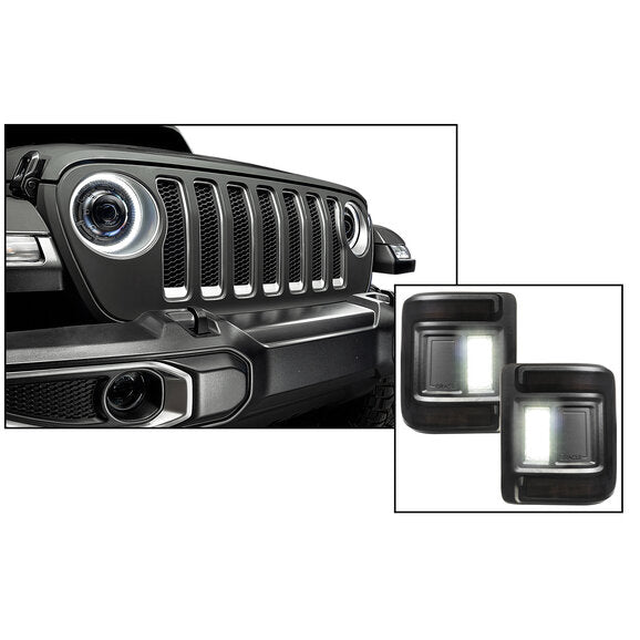 Load image into Gallery viewer, Oracle Lighting Oculus 9&quot; Bi-LED Projector Headlights for 18-24 Jeep Wrangler JL &amp; 20-24 Gladiator JT
