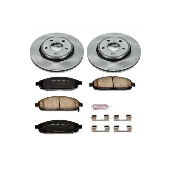 Power Stop KOE2219 Front Z16 Autospecialty Daily Driver OE Brake Kit for 05-10 Jeep Grand Cherokee WK & Commander XK