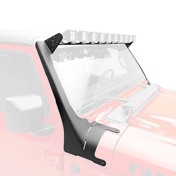 ZROADZ Multi-LED Roof Cross Bar with A-Pillar Brackets for 18-23 Jeep Wrangler JL & Gladiator JT